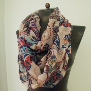 Sheer infinity scarf